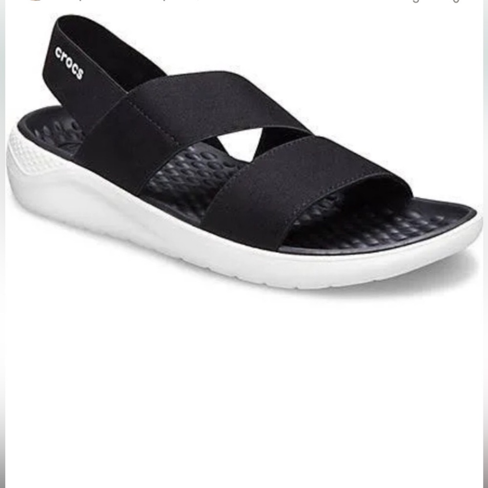 CROCS 9W-9.5LiteRide Elastic Strap Slingback Lightweight Sandals 9-9.5W/reg